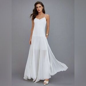 Semi-Sheer Vacation Dress White